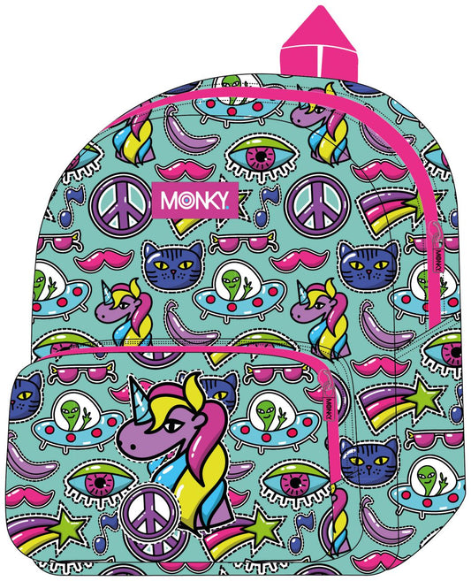 Mochila Monky Unipeace C/Bolsillo 28cm (V)
