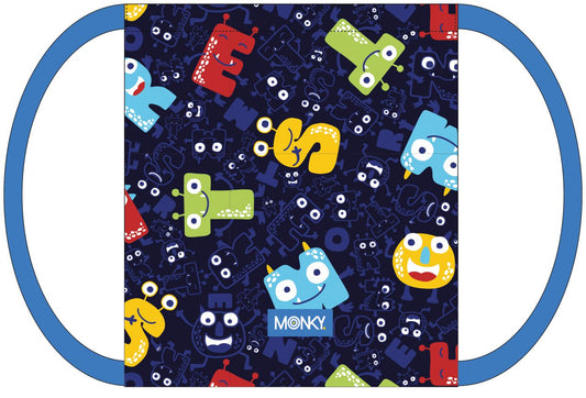 Saquito Mochila Monky Letras 31cm (V)
