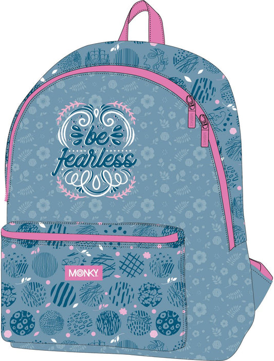 Mochila C/Bolsillo Monky Be 41cm (V)