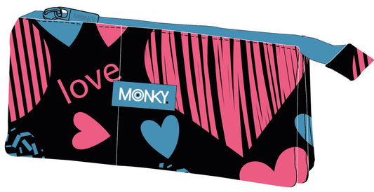 Portatodo Triple Monky Corazon 23cm (V)