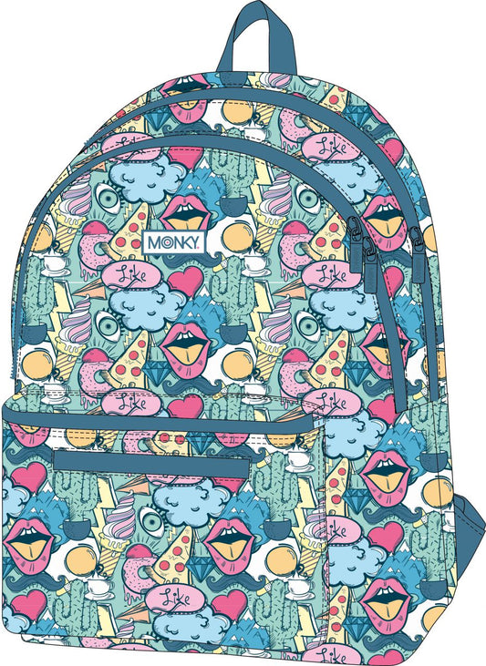 Mochila Monky Comic 41cm (V)