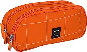 Portatodo Doble Unequal Naranja 24,5X9,5Cm (V)