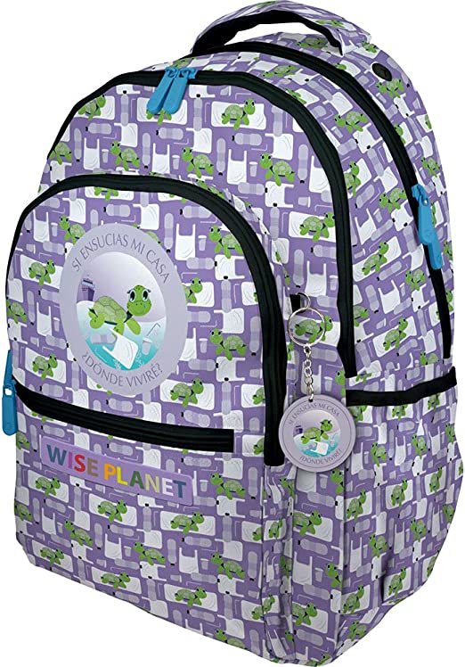 Mochila Roomy Planet21 Tortuga 33X46X22,5Cm (V)