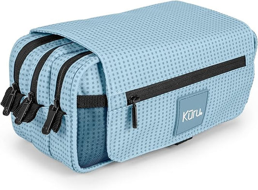 Portatodo Triple Con Solapa Kuru2 Azul 23X10X10Cm (V)