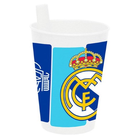 Vaso Real Madrid Con Pajita