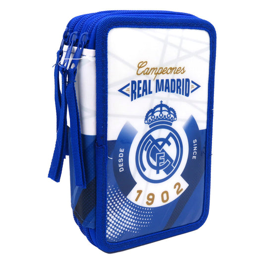 Plumier Real Madrid Triple 20x7x16cm.