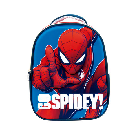 Mochila 3D Spiderman Marvel Polyester 26X32X10Cm