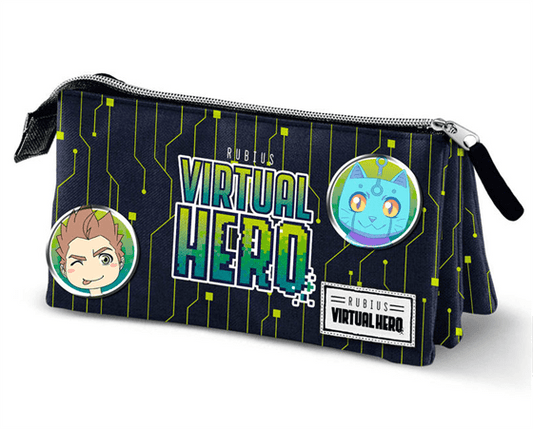 Portatodo Virtual Hero Black Triple 10×23,5x5cm. (V)