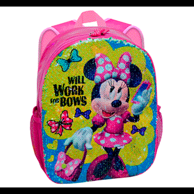 Mochila Lentejuelas Reversibles Minnie Disney 24x30x9cm.