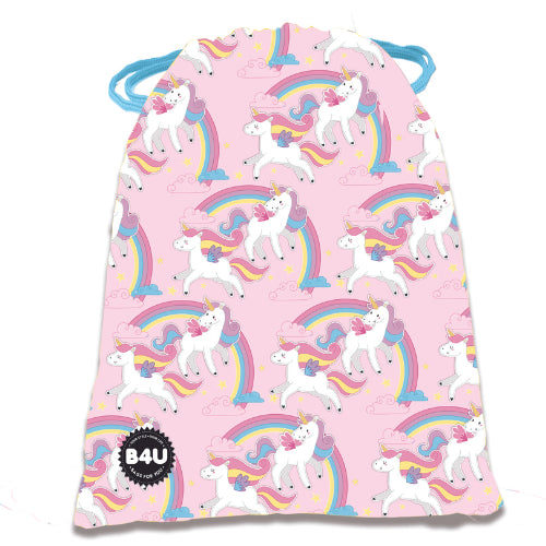 Saquito Merendero Unicorns Rainbow 24X20Cm (V)