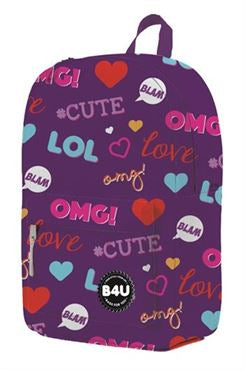 Mochila Mediana B4U Omg Lol 30Cm (V)