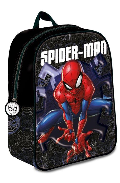 Mochila Mediana 3D Spiderman Spiderpose 31Cm