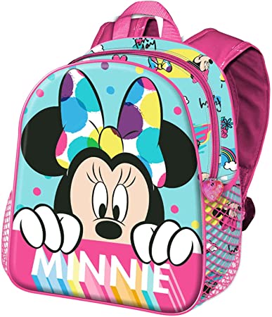 Mochila 3D Minnie Disney 31x27x11cm.