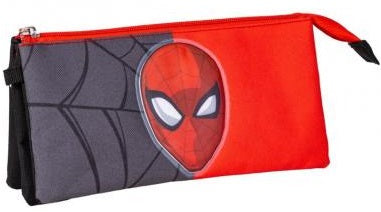 Estuche Portatodo 3 Compartimentos Spiderman 22.5 X 2.0 X 11.5 Cm