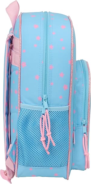 Mochila Infantil, Adaptable a Carro STITCH HAPPY 32x12x38 cm