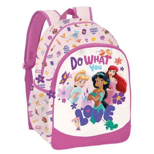 Mochila Grande Princesas Do What You Love 41Cm