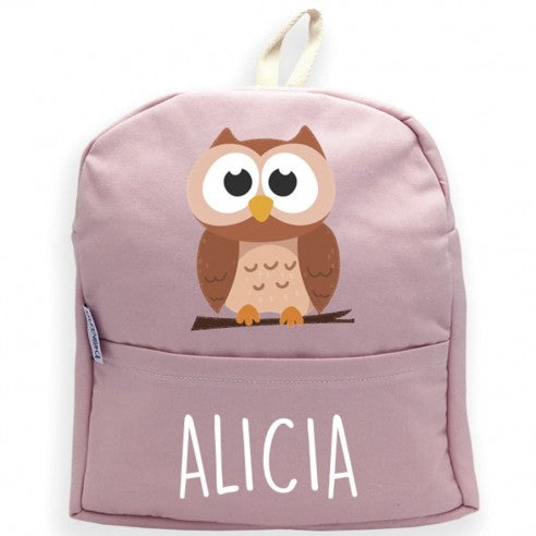 Mochila Búho con Nombre Personalizado