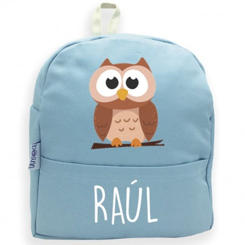 Mochila Búho con Nombre Personalizado