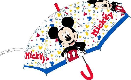 Paraguas Transparente Automatico Mickey Disney 43,5cm.