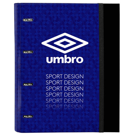 Carpesano A4 Umbro Black & Blue Anillas 27x32x3,5cm (V)