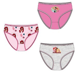 Pack 3 Slip Princesas Disney 3Und.T. 2/3-4/5-6/8