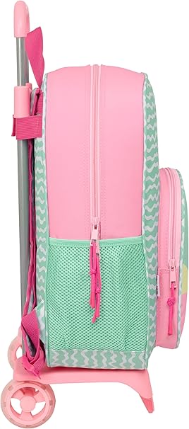 Mochila Escolar con Carro Safta Stitch Ice Cream 33x14x42 cm