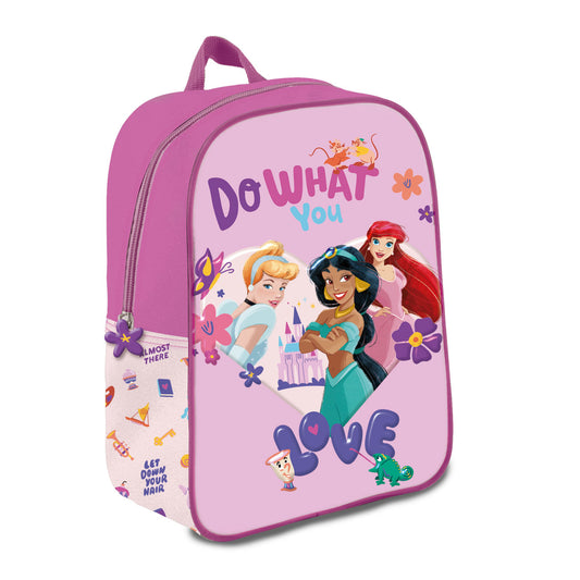 Mochila Mediana 3D Princesas Do What You 31Cm
