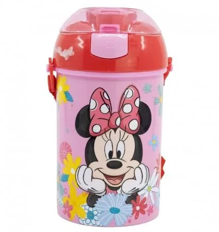Botella Infantil Minnie Disney Con Correa 450Ml
