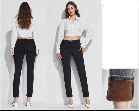 Vaquero Push up térmico Negro