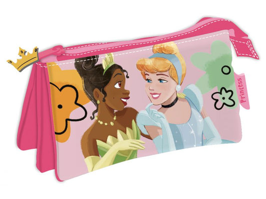 Portatodo Trriple Princesas Disney 21X11X3,5Cm