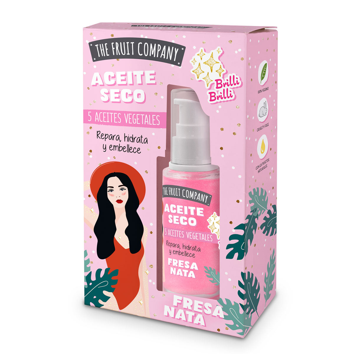 Dry Oil Glitter Fresa Nata 50 ml TFC