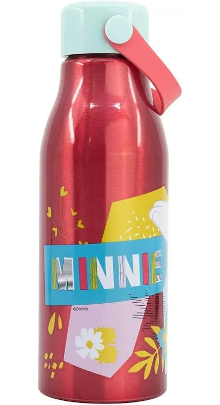 Botella Infantil Aluminio Minnie Disney 760ml Con Asa