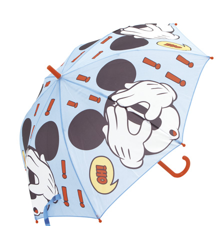 Paraguas Manual Mickey Disney Transparente 46cm.