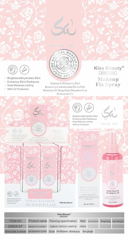 Spray fijador de maquillaje esencia árabe