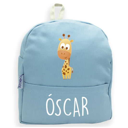 Mochila Jirafa con Nombre Personalizado