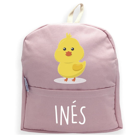 Mochila Pollo con Nombre Personalizado