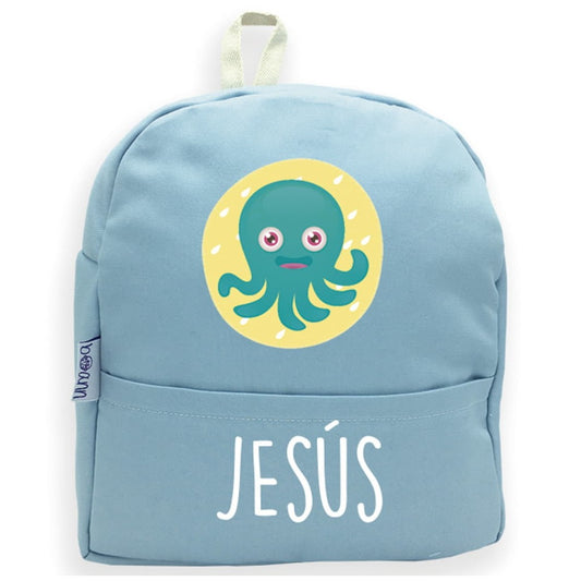 Mochila Pulpo con Nombre Personalizado