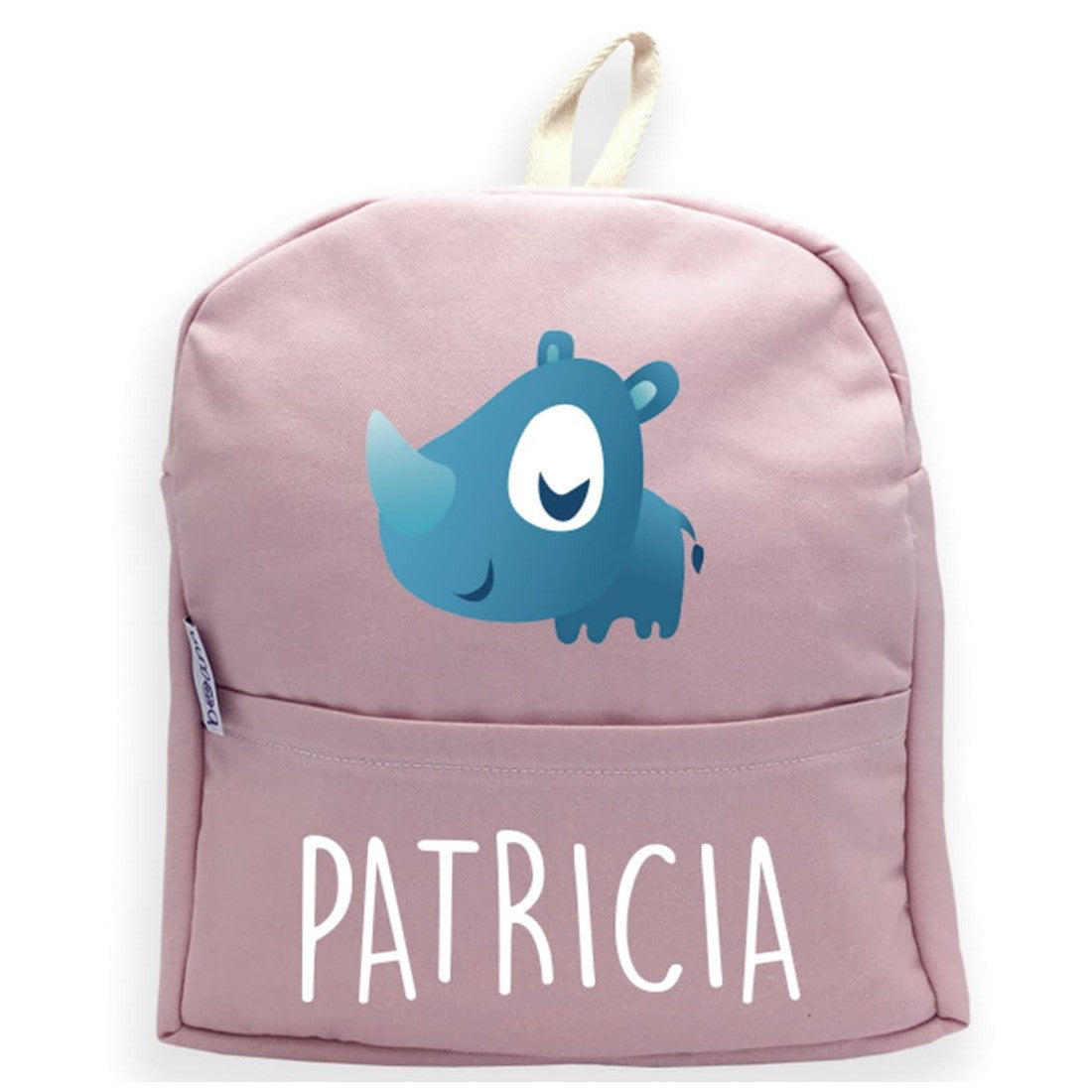 Mochila Rinoceronte con Nombre Personalizado