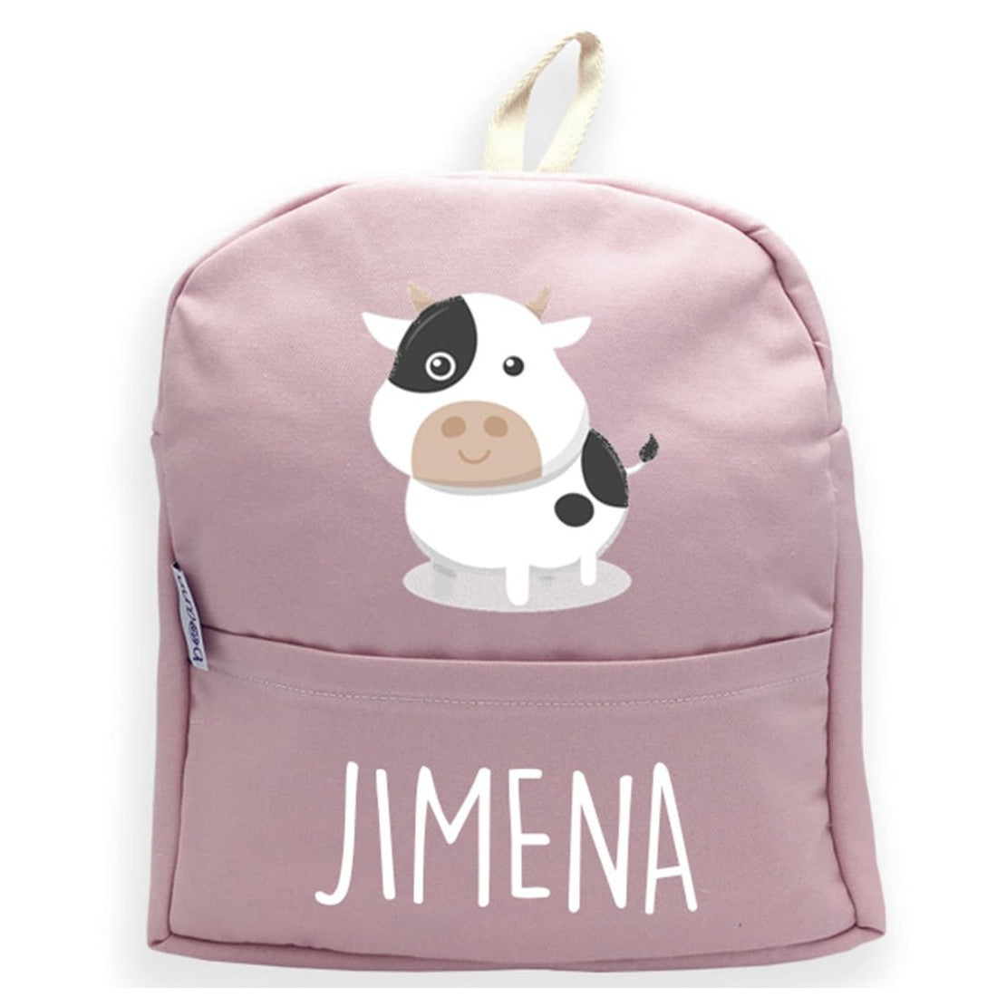 Mochila Vaca con Nombre Personalizado