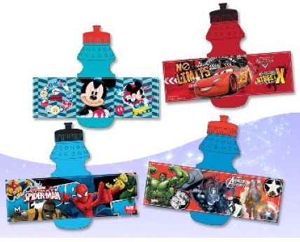 Botella Spiderman Plastico 350Ml.