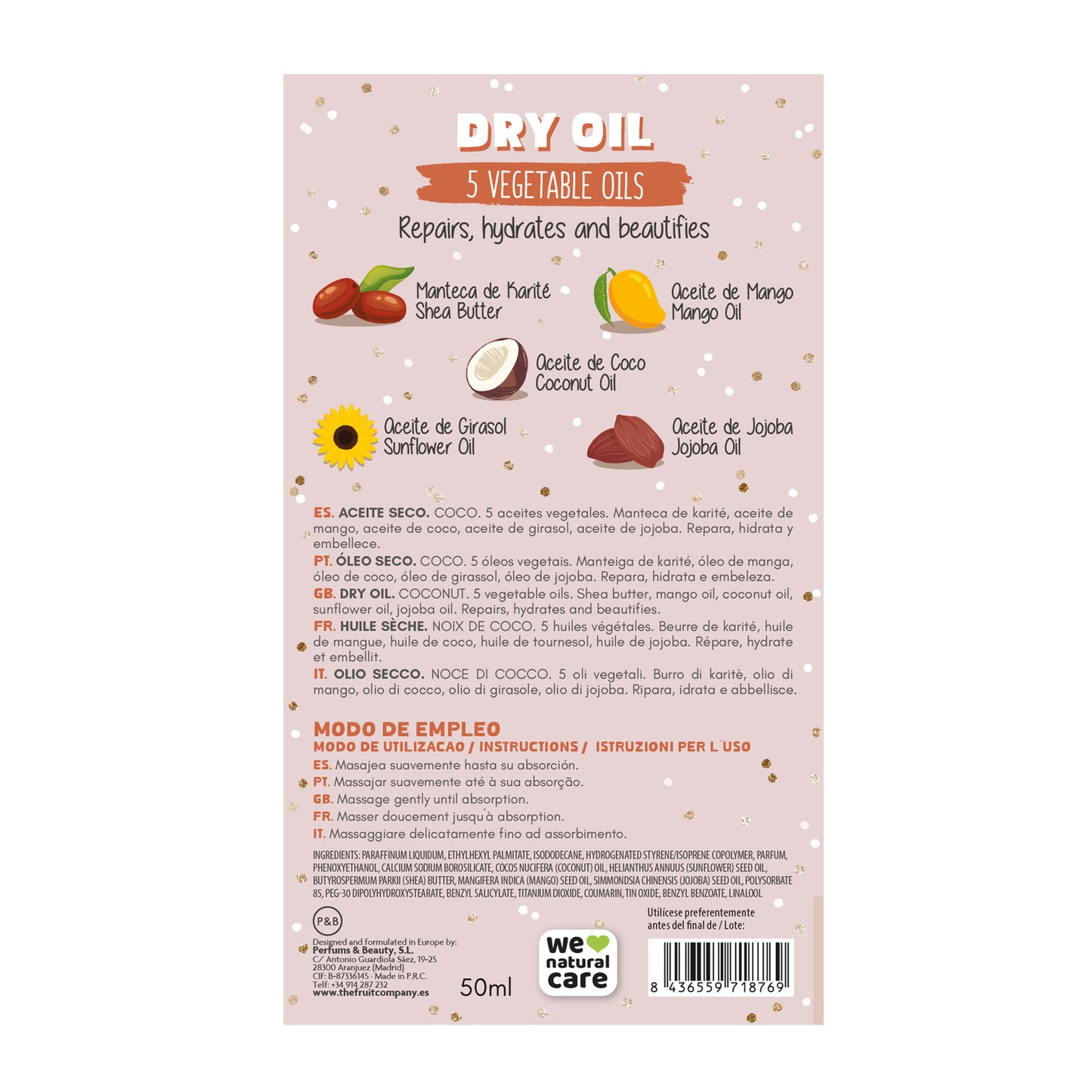 Dry Oil Glitter Coco 50 ml TFC